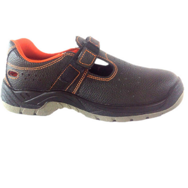 Imported buffalo hide comfortable leather safety shoe with good breathability