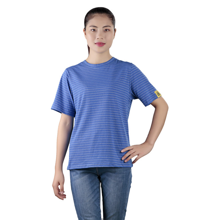 Antistatic t shirt round collar C0108