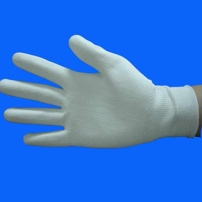 Cleanroom PU palm Coating Glove C0506