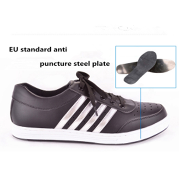 Quality Blue Microfiber with PU sole safety shoe