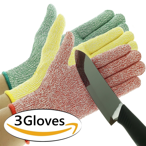 AC-5003 Colorful food grade anti-knife glove for protecting purpose