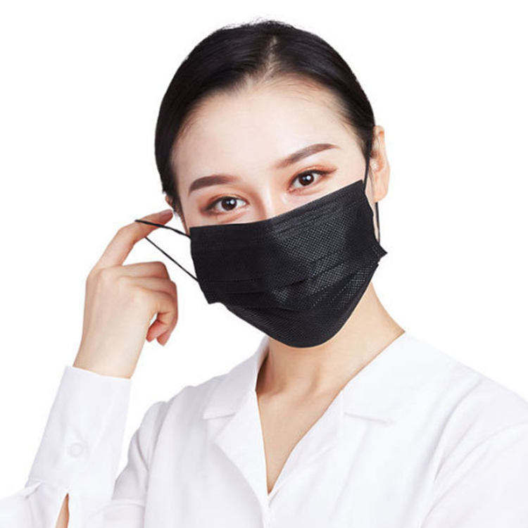 Black safety fashion face mask